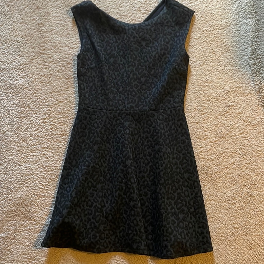 Loft Black pattern dress- never worn tags on